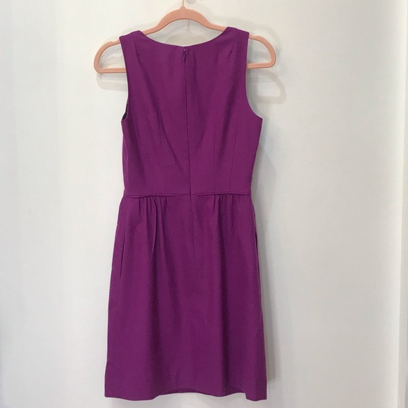 - J.Crew Purple Wool dress sz 00 - Picture 10 of 11